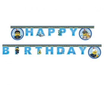 Banner Lego City - Happy birthday