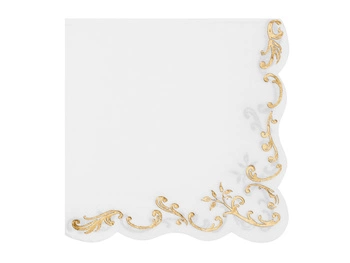 Serwetki papierowe Ornament białe 33 x 33 cm 12 szt.