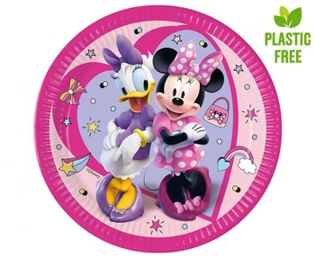 #PT23 Talerzyki papierowe Minnie Junior, next generation, 23cm, 8 szt. (plastic-free)