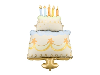 Balon foliowy Tort, 62x104 cm, mix