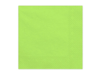Serwetki papierowe jasny zielone 33 x 33 cm 20 szt.