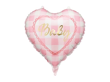 Balon foliowy Serce Baby jasnoróżowy 35 cm