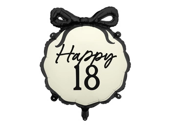 Balon foliowy pastylka 18 urodziny Happy 18 Birthday 47,5 x 45 cm