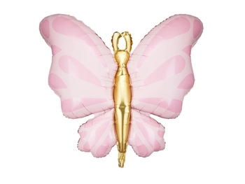 Balon foliowy Motyl różowy 69 x 69 cm