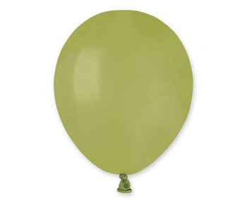 Balony A50 pastel 5" - zielone oliwkowe 98/