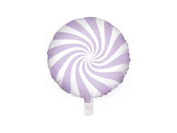 Balon foliowy Cukierek jasny liliowy lawendowy 35 cm