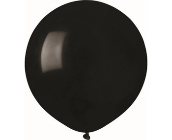 Balony G150 pastel 19" - czarne 14/ 50 szt.