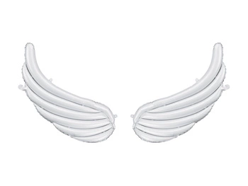 Balony foliowe do girland Skrzydła białe 104 x 60 cm 2 szt.