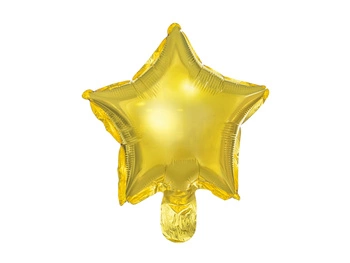 Balony foliowe Gwiazdka, 25 cm, złoty (1 op. / )
